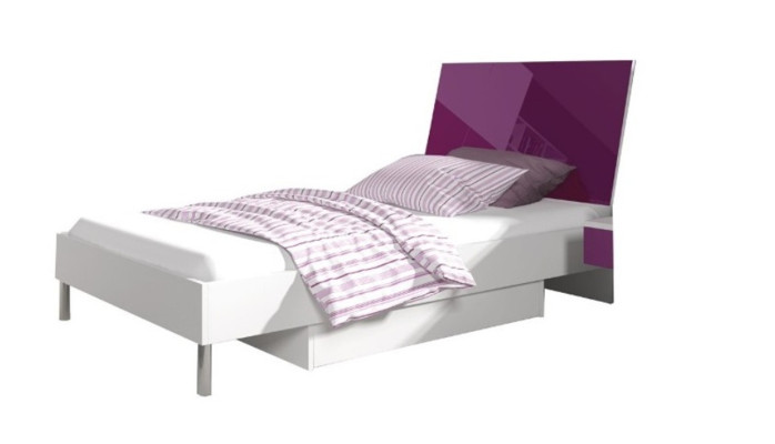 Bed + Bedside table Childrens room Furniture Bed Childrens bed Bedside table 2pcs. Purple new