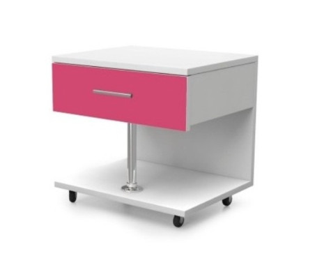 Bed + Bedside table Childrens room Bedroom Furniture Beds 2-piece set pink