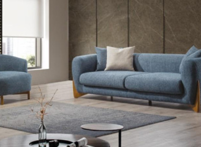 Living room Classic Sofa set 3 Seater Italian Style Armchair new 2pcs.
