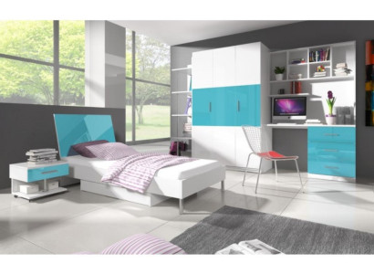 Corner Cabinet Bookcase Wardrobe Shelf Wood for Childrens room Youth Room Furniture