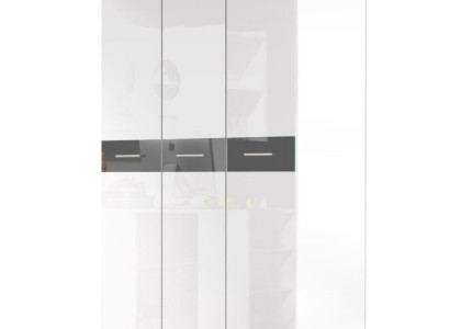 Wardrobe Cabinets Wardrobe High Gloss Clothes cabinets Childrens room Gray new