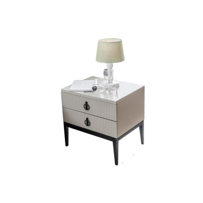 Gray Bedroom Bed + 2x Bedside table Consoles Bedside tables Beds 3pcs. new