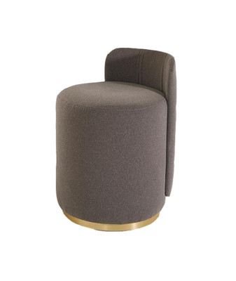 Design Armchair Luxury Ottoman Dressing table Stool Round Upholstery Chair Stool