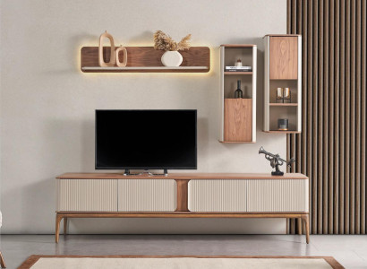 A chic TV wardrobe for your living room in a modern style