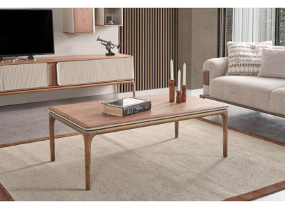 Designer Coffee table Table modern Coffee table Wood Living room Beige