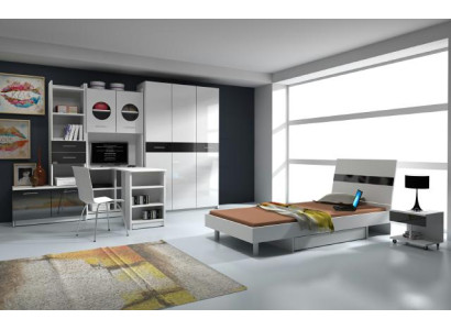 Youth Room 7 days Complete Bedroom Children Bed Wardrobe Desk new