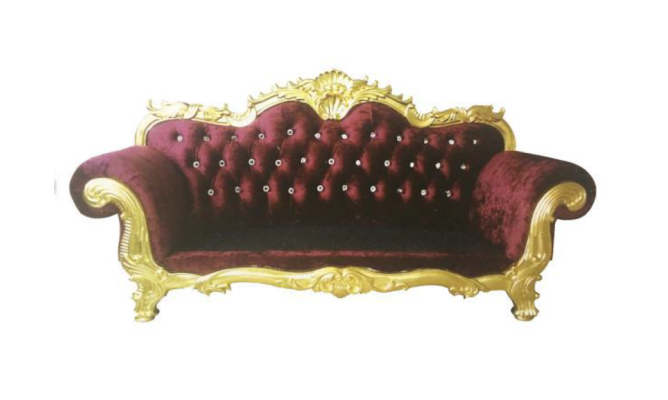 Throne Sofa Royal Chesterfield Upholstery Velvet 3 Seater Antique Style Sofas new
