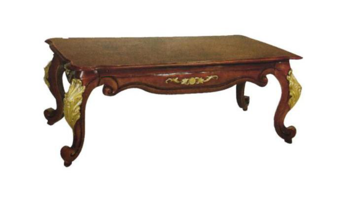 Baroque Rococo Extra Class Coffee table Wood Table Side Sofa Couch