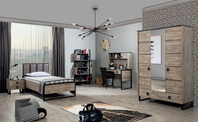 Desk Modern Wood Youth Childrens room Braun Furniture Design Bedroom new