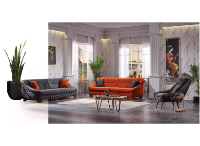 Sofa set 3+3+1 Seater Luxury Modern Set Design Sofas Upholstery Chesterfield