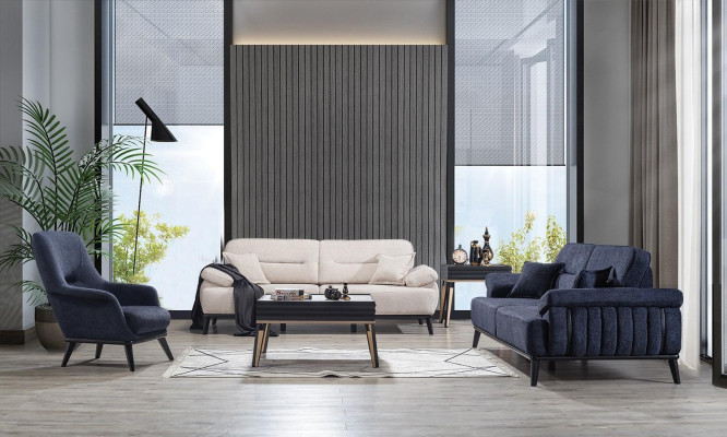 Luxury 4 pieces Sofa set Modern Sofa 3 + 3 + Armchair + Coffee table Living room Set