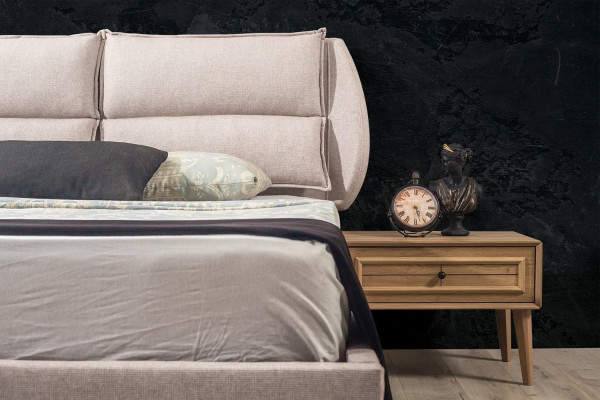 Luxury Bedroom Set Bed + 2x Bedside tables Modern Design Elegant Complete
