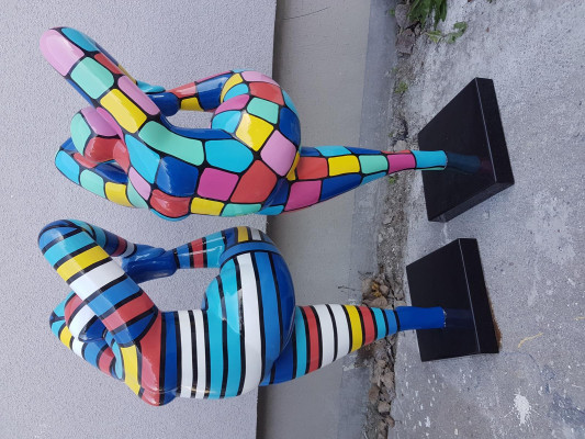 Designer Abstract Figures Modern Decorations Figures Woman Sculpture Sculptures