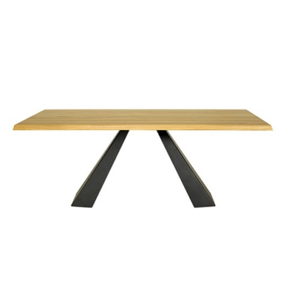 Dining table Wood Tables Living Dining Room Table Solid wood 240x100cm Dining tables Solid