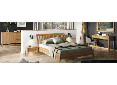 Real Wood Bedroom 6pcs. Set 2x Bedside table Sсhminktisch Chest of drawers Mirror