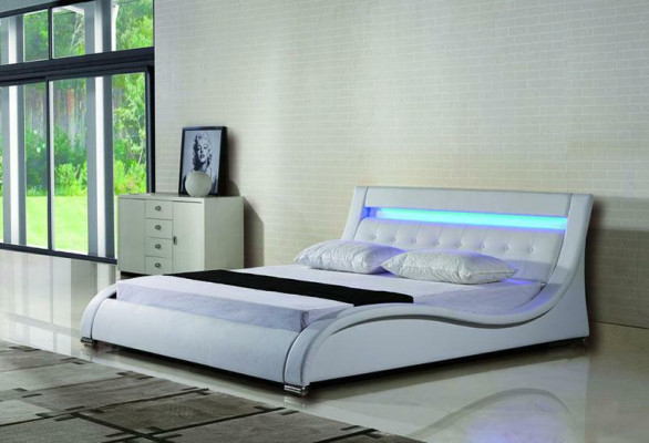 Bed Beds Upholstery Double Marriage Hotel Luxury Leather Decoration Modern Designer