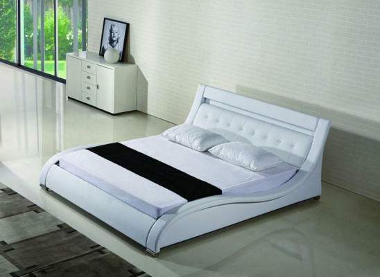 Bed Beds Upholstery Double Marriage Hotel Luxury Leather Decoration Modern Designer