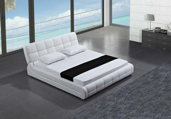 Modern Bed Beds Upholstery Double Marriage Hotel Luxury Leather Designer