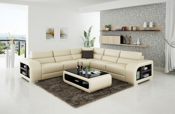 Leather sofa couch living landscape decor modern corner corner sofa design suite