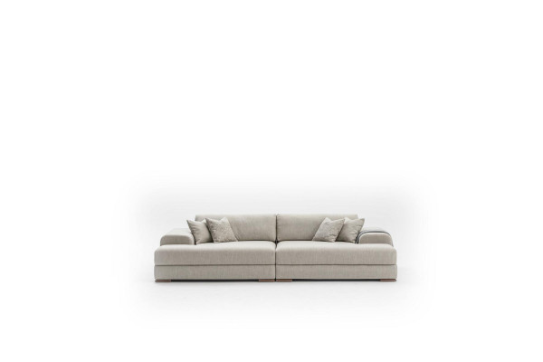 Sofa Couch 3 Seater Living room Design Big Sofas Couches 260 cm Gray