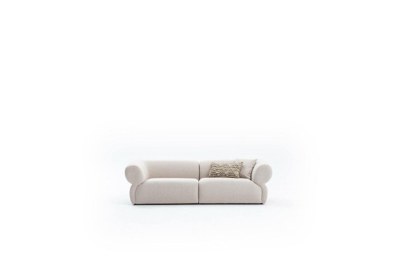 Sofa Couch Upholstery Furniture Three Seater 3 Seater Modern Design Couch Beige