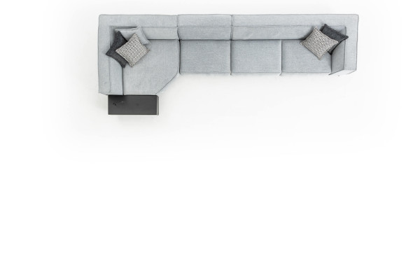 Corner suite Couch Sofa Gray Fabric Couches Furniture 430x165 Sofas Sofas