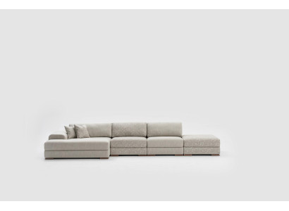 Corner sofa L-shape Living room Upholstery Textile Sofas Modern Design Luxury 415 x 150