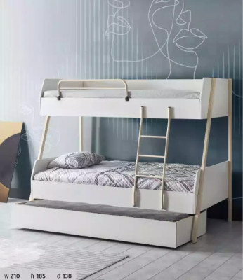 Youth Bed White Childrens bed Design Modern Bed Childrens room Furniture