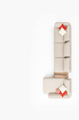 Corner sofa L-shape Living room Couch Upholstered sofa Corner Suite fabric sofa