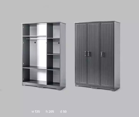 Childrens room Complete room Bedroom Bed Desk Wardrobe 3pcs