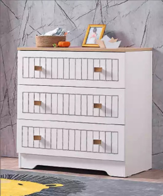 Childrens room Youth room White Bed Chest of drawers Wardrobe 3-piece