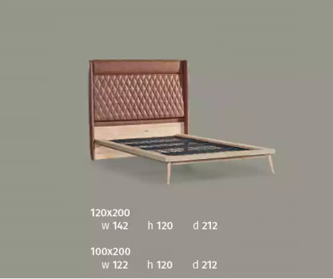 Design Beds Childrens bed Youth Room Bed Wood Padded 120x200cm