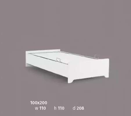 Design Beds Childrens bed Youth Room Bed Furniture Padded 100x200cm