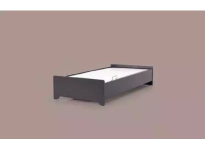 Designer beds Childrens bed Black Bed youth bed wooden furniture 100x200cm