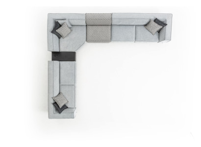 Corner sofa Textile Modern Design Upholstery Sofa 430x375cm Couch L-shape Sofas