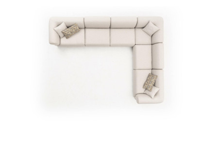 Corner sofa L-shape Beige Corner suite Furniture Textile Style 405x315 Couch Sofa