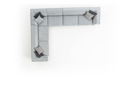 Corner sofa L-shape Couch Living room Design 400x310 Sofa Fabric Textile