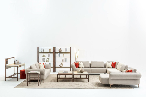 Sofa set Living room Upholstered sofa 3 Seater U-shape Sofa set Modern