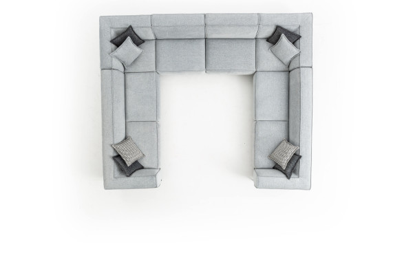 Living room Corner sofa U-shape Luxury Modern Design Gray Big Sofa Living landscape