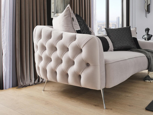 Sofa set Sofa Armchair 431 Seater Fabric Luxury Sofas White Black