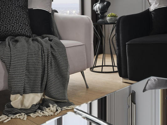 Modern Sofa set Sofa 3 Seater Armchair Three Seater Fabric White Polyester Set