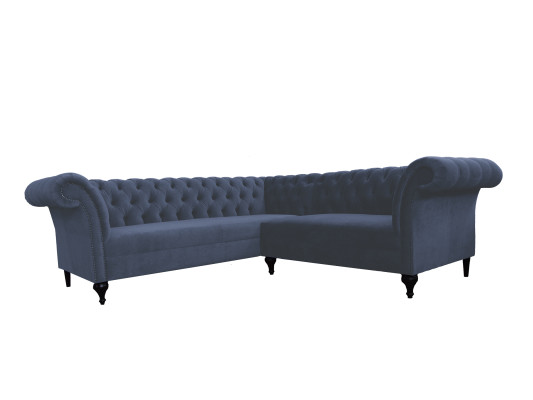 Chesterfield Corner sofa Corner sofa Designer Sofa Couch Velvet Leather Sofa SLIII Sofa №98