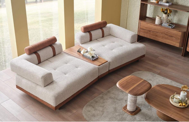Modern Beige Sofa 3 Seat Luxury Living room Furniture Design Three Seater Style Big xxl