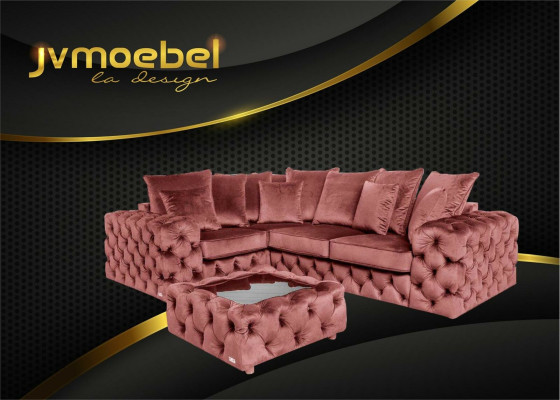 Corner sofa Sofa Couch Upholstery Corner suite L-shape Coffee table Textile Living landscape