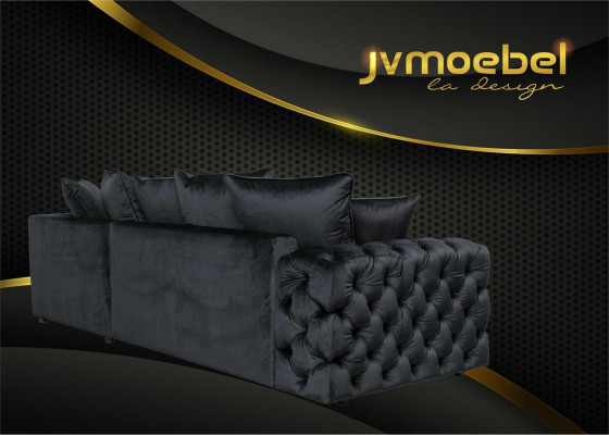 Corner sofa Sofa Couch Upholstery Corner suite L-shape Coffee table Textile Living landscape