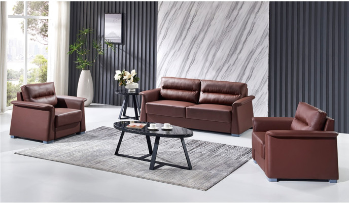 Sofa Couch Upholstery Leather Couches Upholstery Suite 3+1+1 Seater Office Furniture Set
