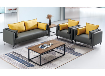 Sofa Couch Upholstery Living landscape Leather Sofas Suite sofas Office Style Furniture