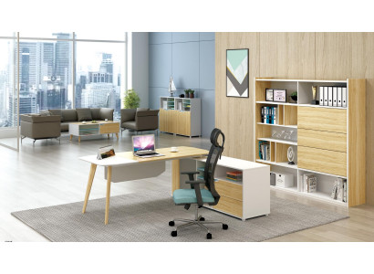 Table & Filing cabinet Office Furnishings 2 pcs. Chef Shelf Set Desk