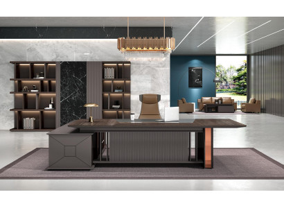 Corner desk Office Furnishings Boss Room Furniture Design Desks