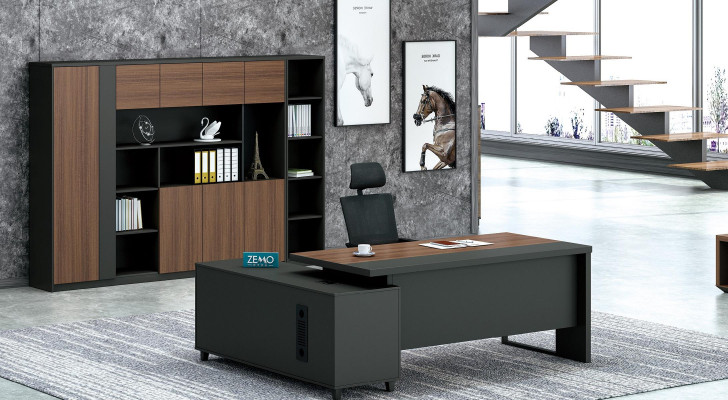 Corner desk work writing office table luxury class designer furniture
